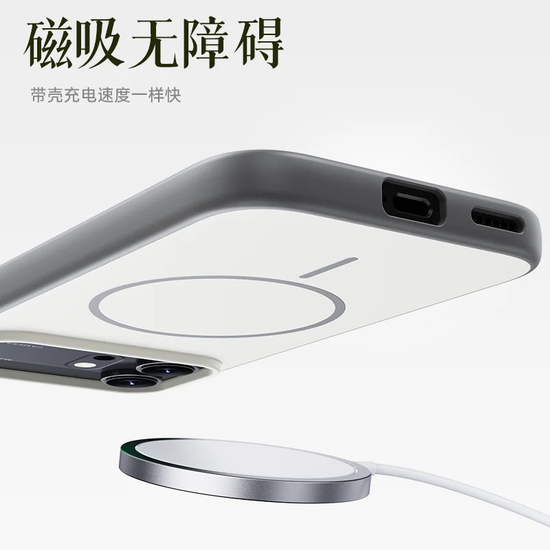 Etui Magnetyczne do Honor 600 Pro Kompatybilne z Magsafe, Matowe, PC, Przyjemne w Dotyku, Kolorowe, Ochronne na Telefon Honor 600, Pyłoszczelna Obudowa, Bumper — zdjęcie produktu 4
