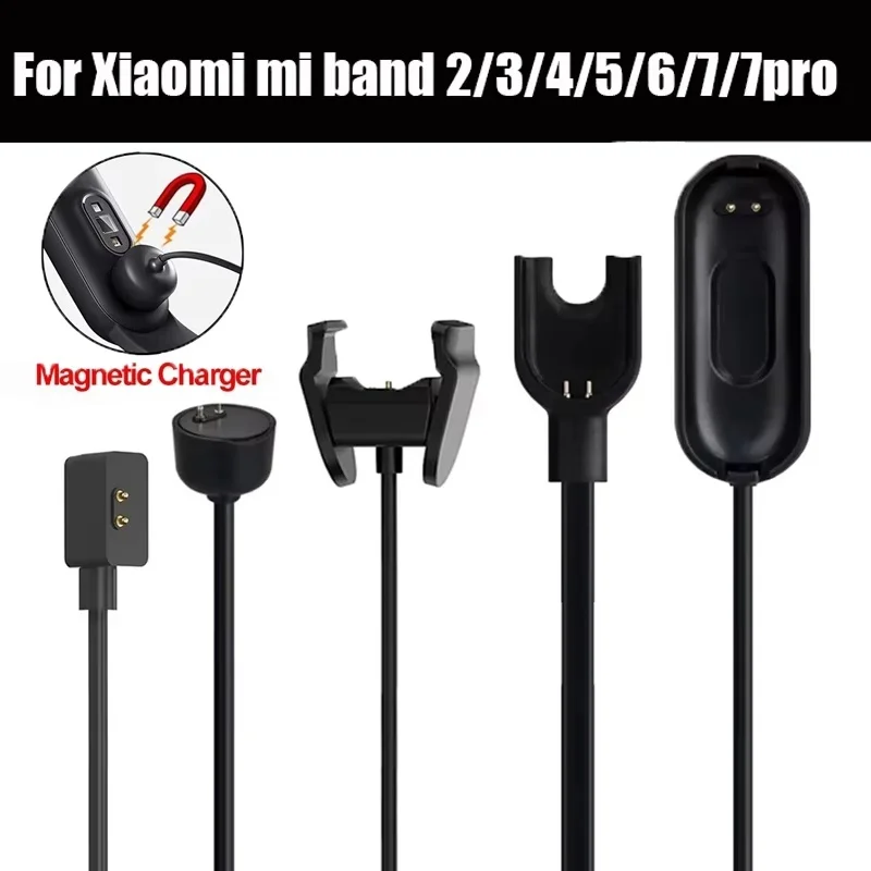 Portable Magnetic Charger For Xiaomi Mi Band 7 Pro USB Charging Cable For MiBand 6 5 4 3 Charging Cable Watch Charging Adapter