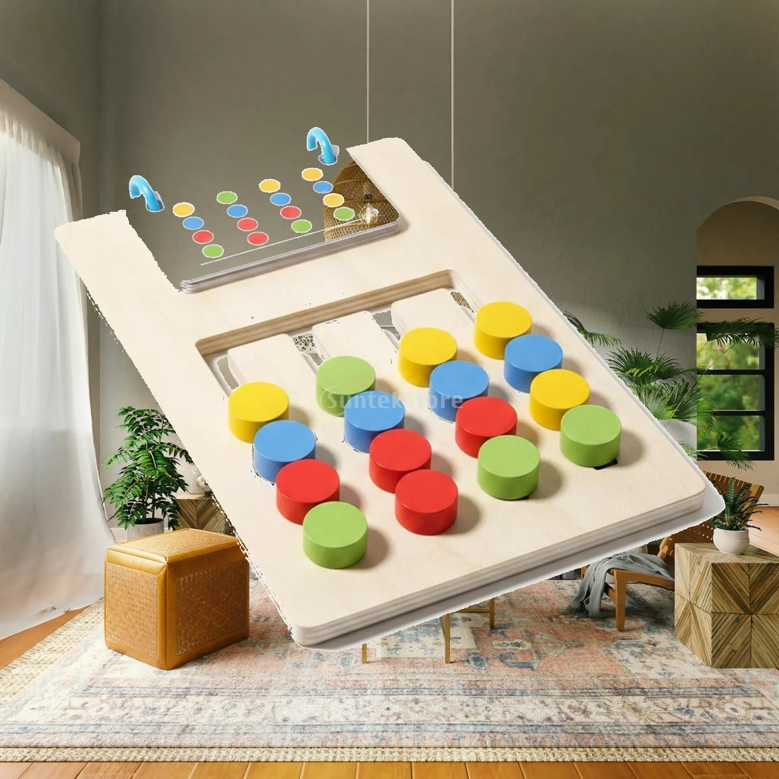 Wooden Matching Game Safe and Long-Lasting Learning Toys Child-Centered