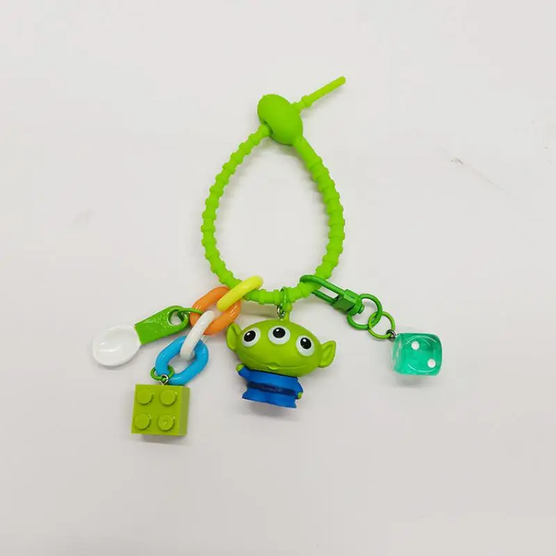 Disney Toy Story Buzz Lightyear Woody Creative Cartoon Alien Keychain Backpack Pendant Accessories Boys and Girls Birthday Gifts