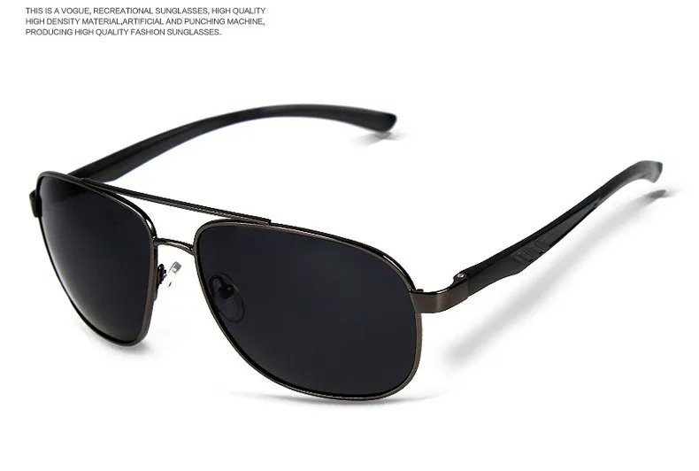 Neue Modische Sonnenbrille für Herren Polarisiert Luxus-Designermarke für Damen Vintage Schwarze Pilotenbrille UV400-Schutz – Detail 22