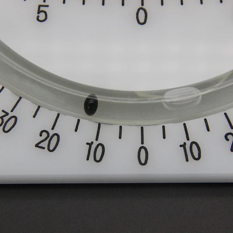 Imagem -06 - Vidro Curvo Horizontal Bubble Inclinometer Nível Tubo Duplo Medição de Ângulo Marinho Acessórios para Instrumentos 505 60-060