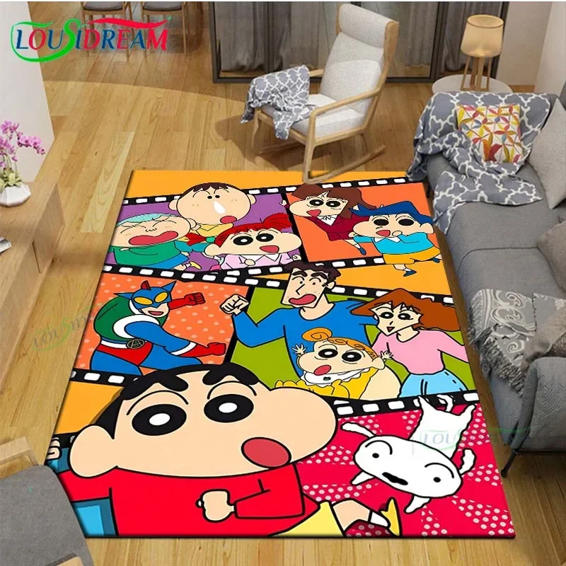 Alfombra con estampado 3D de crayón caliente Shin-chan, alfombra para exteriores, alfombra antideslizante, decoración de dormitorio, alfombra para niños, regalo de cumpleaños de lujo