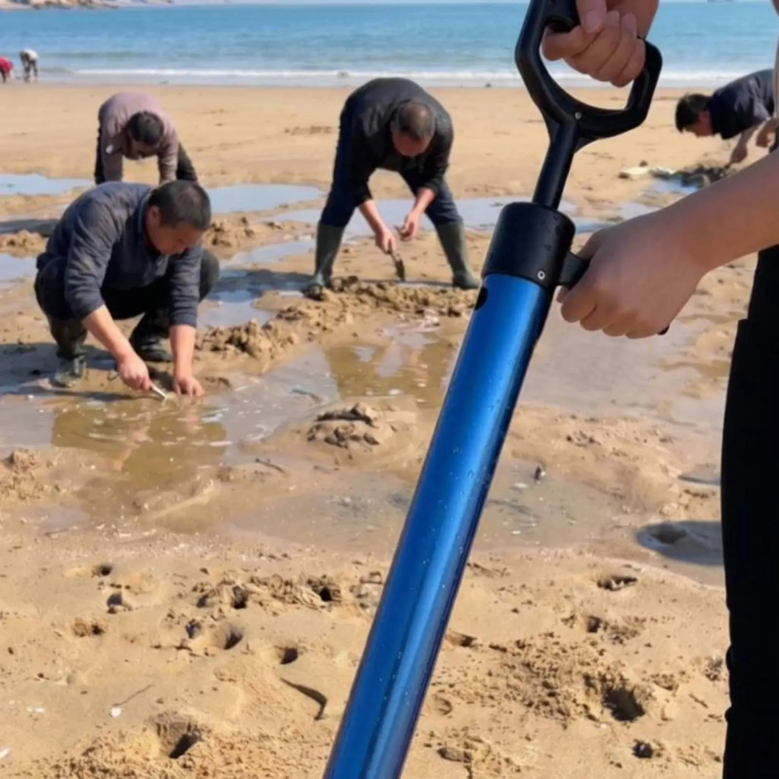 

Shrimp Extractor Tube Stainless Steel Beach Shrimp Tube Shellfish Suction Tool Strong Pulling Force for Seaside