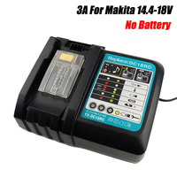 For Makita 14.4-18V Lithium Battery Charger BL1830 BL1815 BL1840 BL1850 Li-ion Battery Power Tools Charger DC18RC 3A