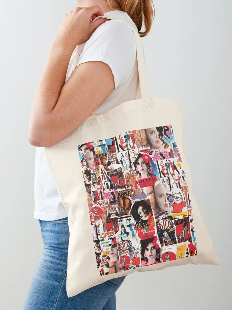 

Almodovar Collage Tote Bag foldable reusable bag Lady bags Lady bag