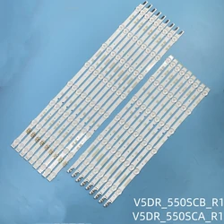 18pcs LED backlight strip UA55JS7200J UE55JU6870U UE55JU6800 UE55JU6872U UN55JS700DF 55JU6800 V5DR_550SCA 550SCB_R0