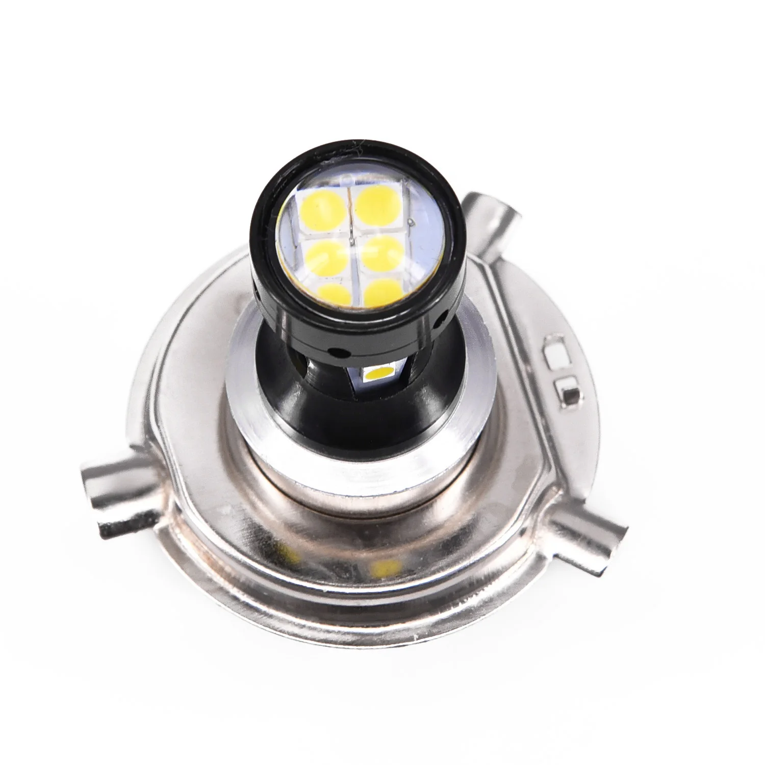 Fog Light H4 LED Bulb Dual Filament Design Even Light Distribution For Foggy Conditions For Car For Motorcycle