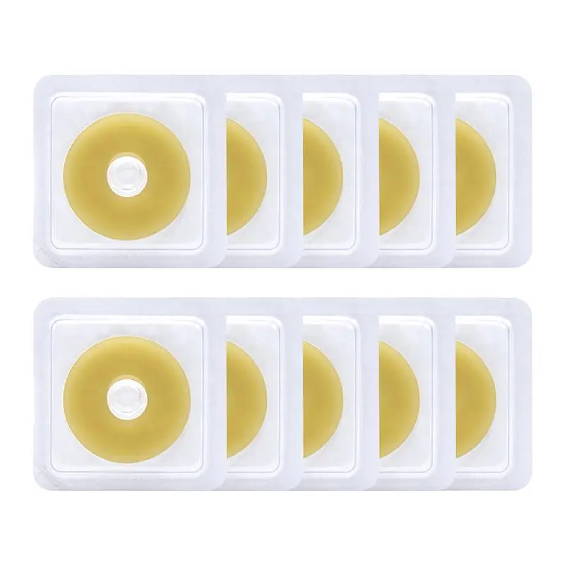10Pcs Anti-Leakage Ring For Colostomy Bag Ostomy Paste Ring Baseplates Stoma Care Products To Protect Skin