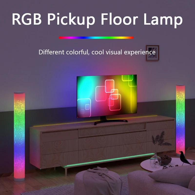 MUCAI RGB LED Floor lamp Indoor Home Decoration Floor Sleeping Lamp Living Art Decor Atmospheric Standing Stand Lighting