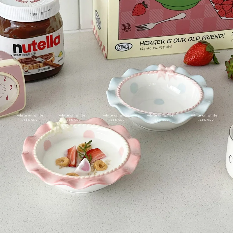 

Cute New Home Plates High-Appearance Under-Glaze Color Ceramic Plates for Fruit Salad Dessert Cake