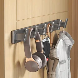 Door Behind Hooks Storage Non Perforated Wall Hanging Bag Clothes Hanger Clothing Storage Holder for Kitchen Bedroom Organizer