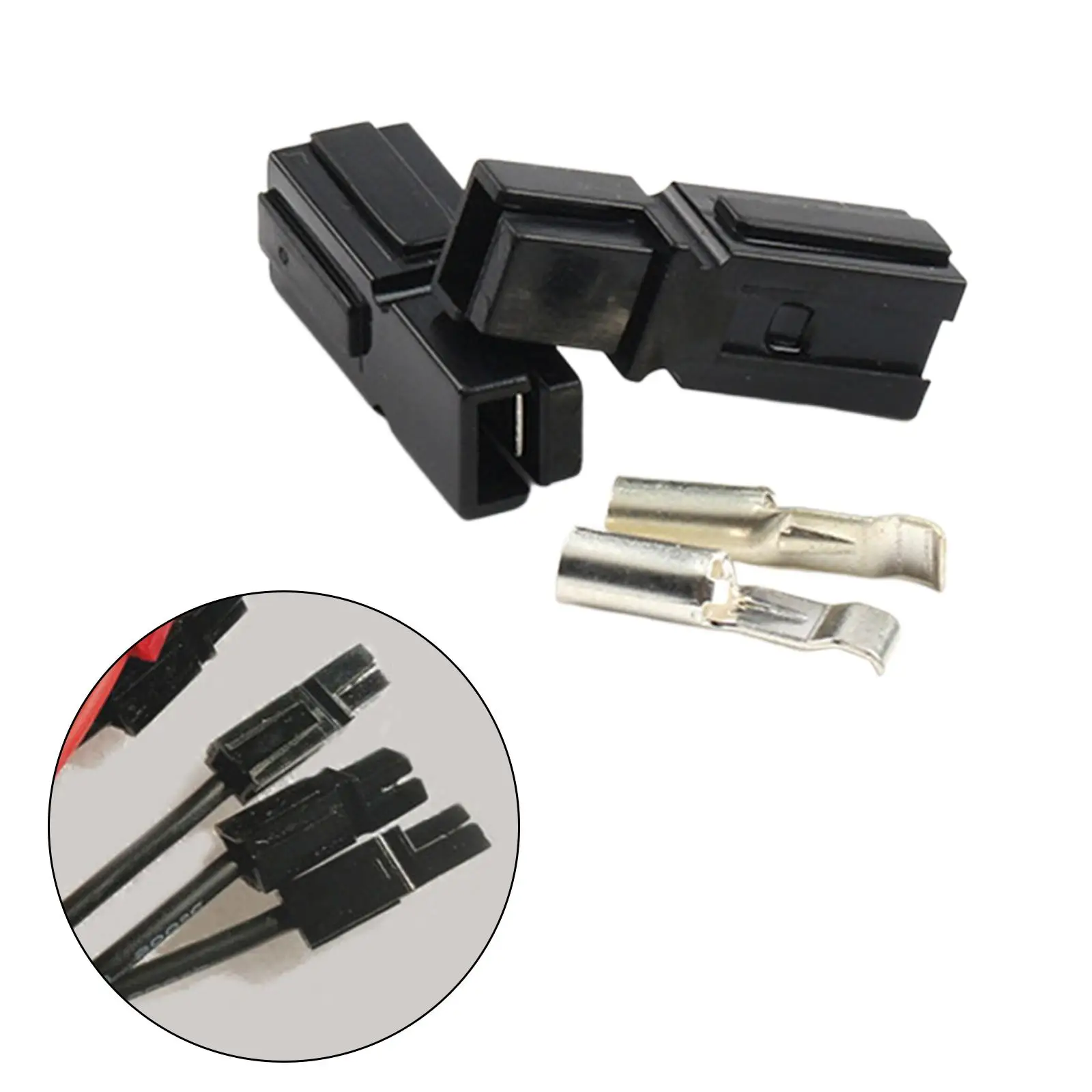 Quick Disconnect Power Connectors, 180A 600V Quick Disconnect Power Pole Terminals for Forklifts Ups Carts Buses Vehicles