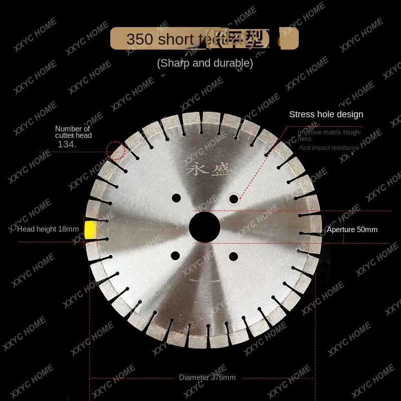 350/400MM granite marble diamond saw blade, sharp and wear-resistant multi-functional sintered hot-pressed cutting blade