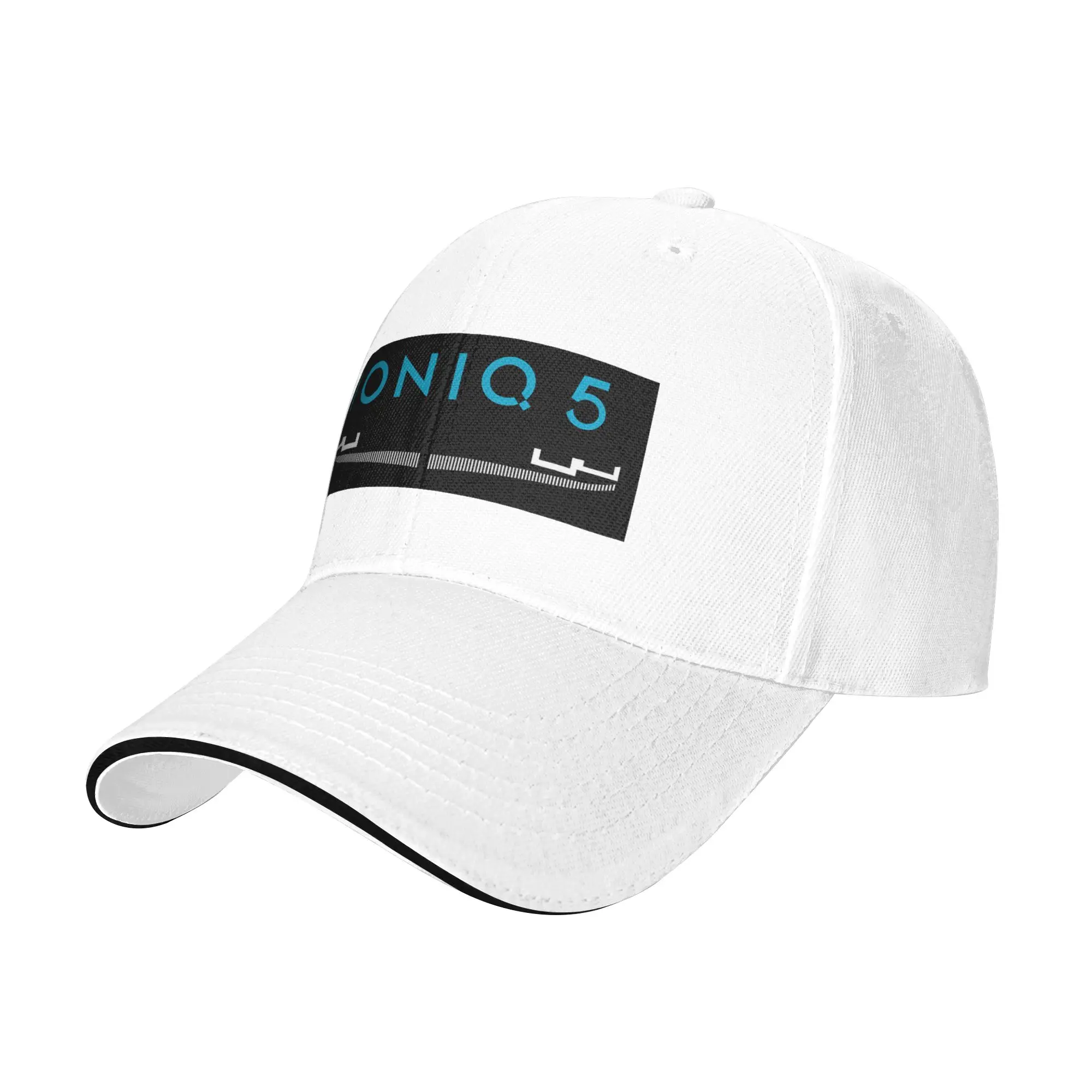 Ioniq 5 iconic front grill and logo in blue Cap Baseball Caps Adjustable Hat Hip Hop Summer Unisex Baseball Hats Customizable