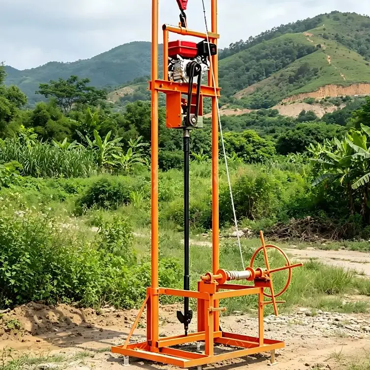 

Customized Mini Water Well Drilling Rig Diesel & Petrol Dual-Fuel Available in 80m and 100m Drilling Depth
