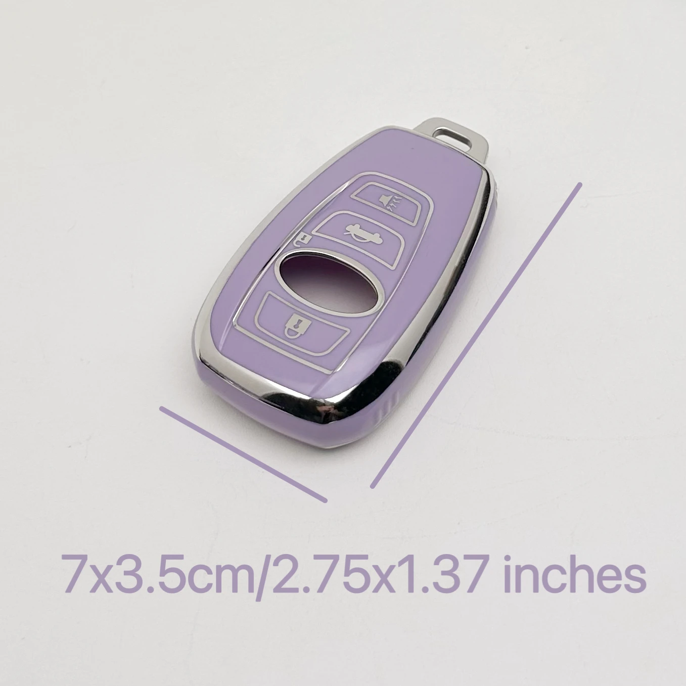 Key Fob Cover Keychain Lanyard for Subaru Ascent BRZ Crosstrek Forester Impreza Legacy Outback WRX STI Smart Key