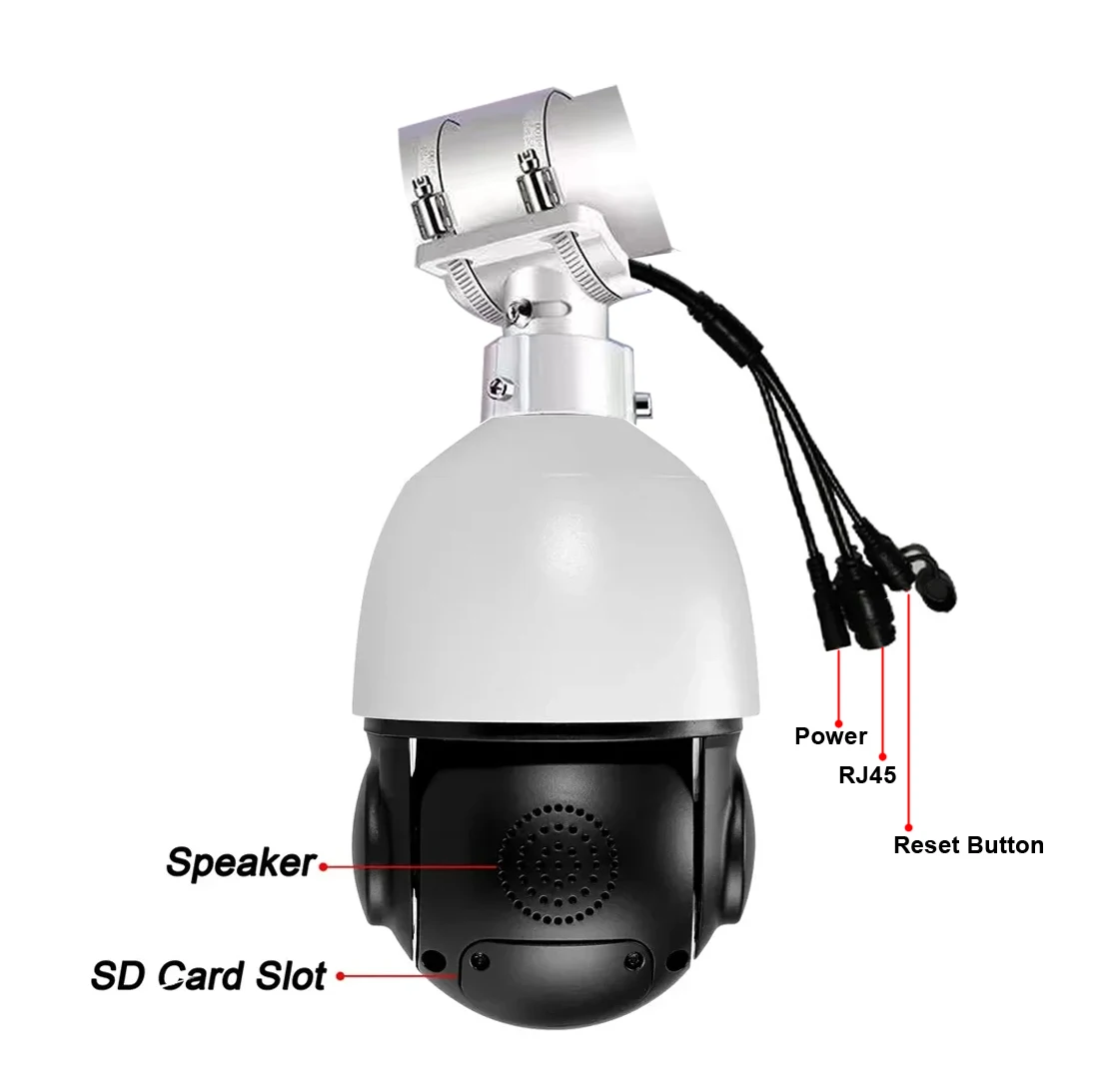 Imagem -03 - Câmera Full Color Celiling Metal Ptz Rastreamento Automático 30fps 8mp 4k Imx415 H.265 Mais Zoom 54x 360 ° Áudio Onvif Velocidade Dome Poe Exterior