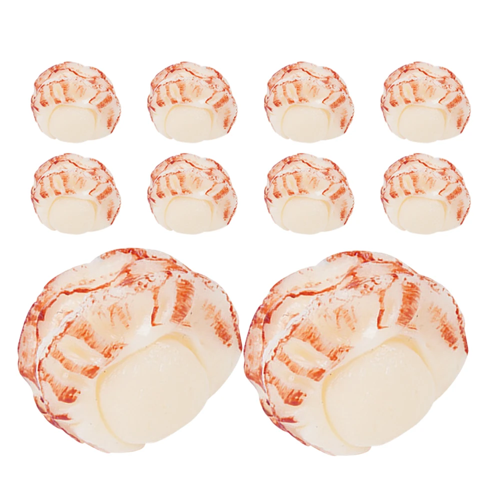 

10 PCS Simulated Food Fake Lifelike Shrimp Models Art Craft Decor Pretend Crawfish Toy Plastic Cooked Artificial Toys