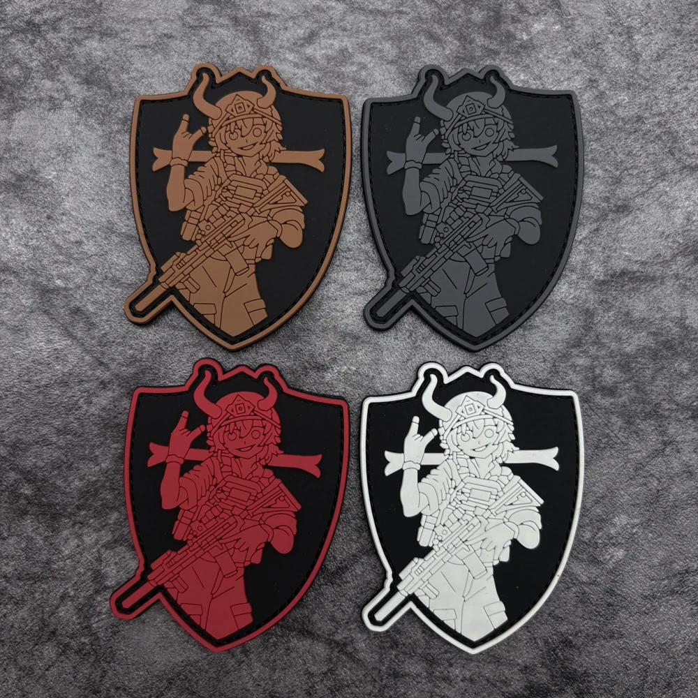 Velcro Sew On - Exquisite Shield Frame Portrait Pattern Style