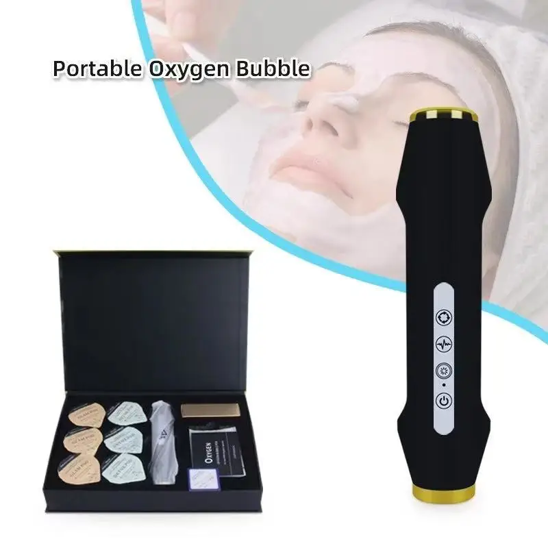 Handheld CO2 Oxygen Bubble Machine Kit Oxygen Facial Machine Tightening Facial Machine Care Beauty Device Co2 Bubble Pen