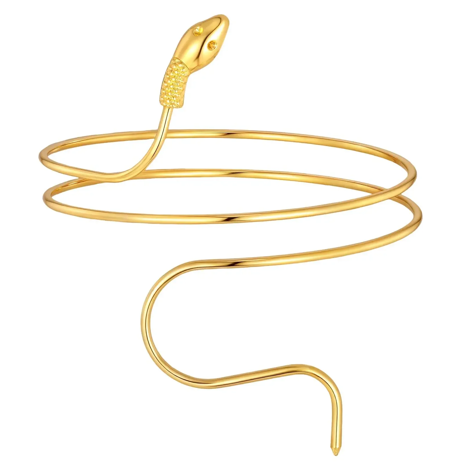 Wrapped Snake-shaped Arm Cuff For Women, Adjustable Upper Arm Bracelet  Bangle, Fashion Arm Jewelry
