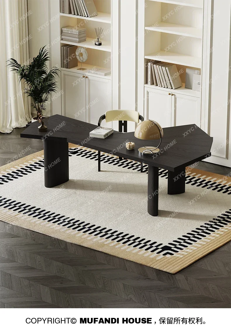 

a Italian Minimalist Desk Modern Solid Wood Design Desk