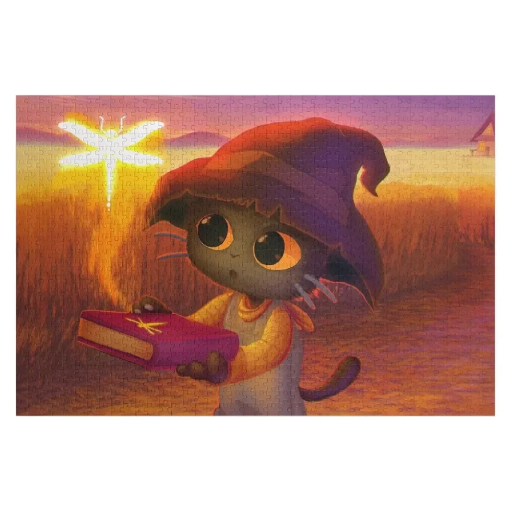 Sealed Power (Magic Cat Painting) Jigsaw Puzzle With Photo Custom Kids Toy Customized Kids Gift Photo Custom Puzzle