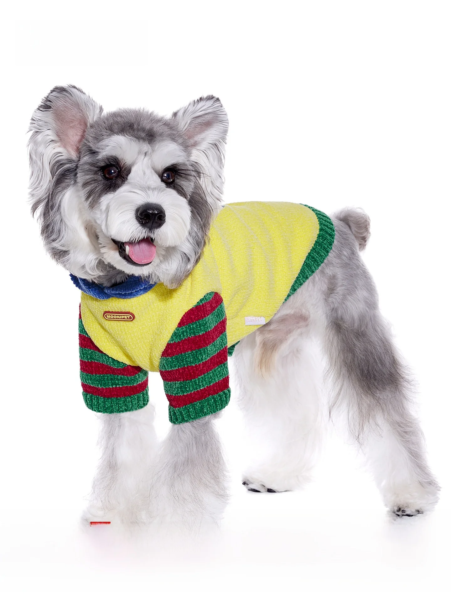 

Очаровательный новогодний свитер для маленьких собак и теплая зимняя одежда для питомцев от бренда Mooki Pet: повседневный свитер для собак