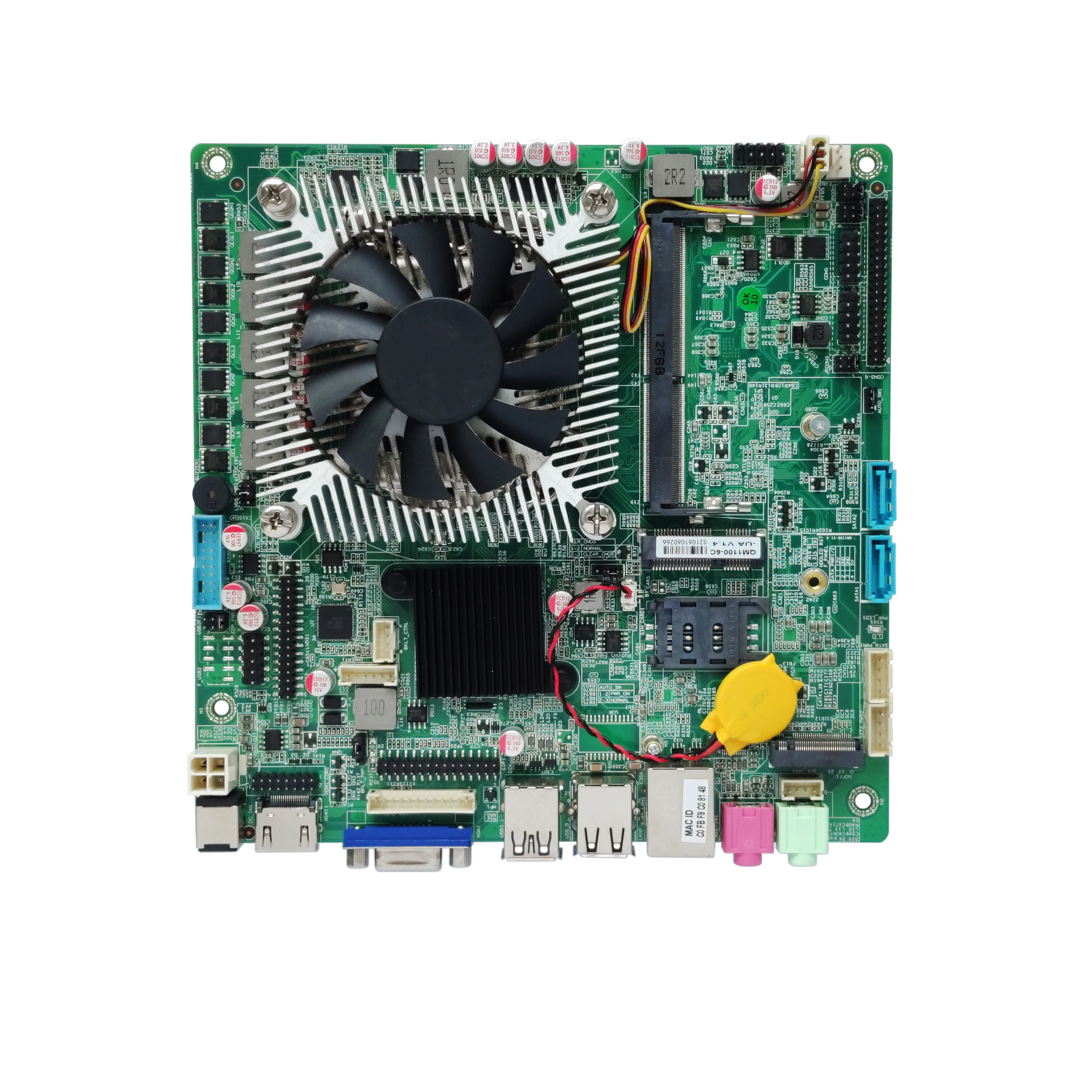 ELSKY Hot‑Sale QM1100 Barebone Motherboard Compatible with H110 Chipset LGA1151 Socket Support 6th 7th Gen CPU DDR4 16GB RAM