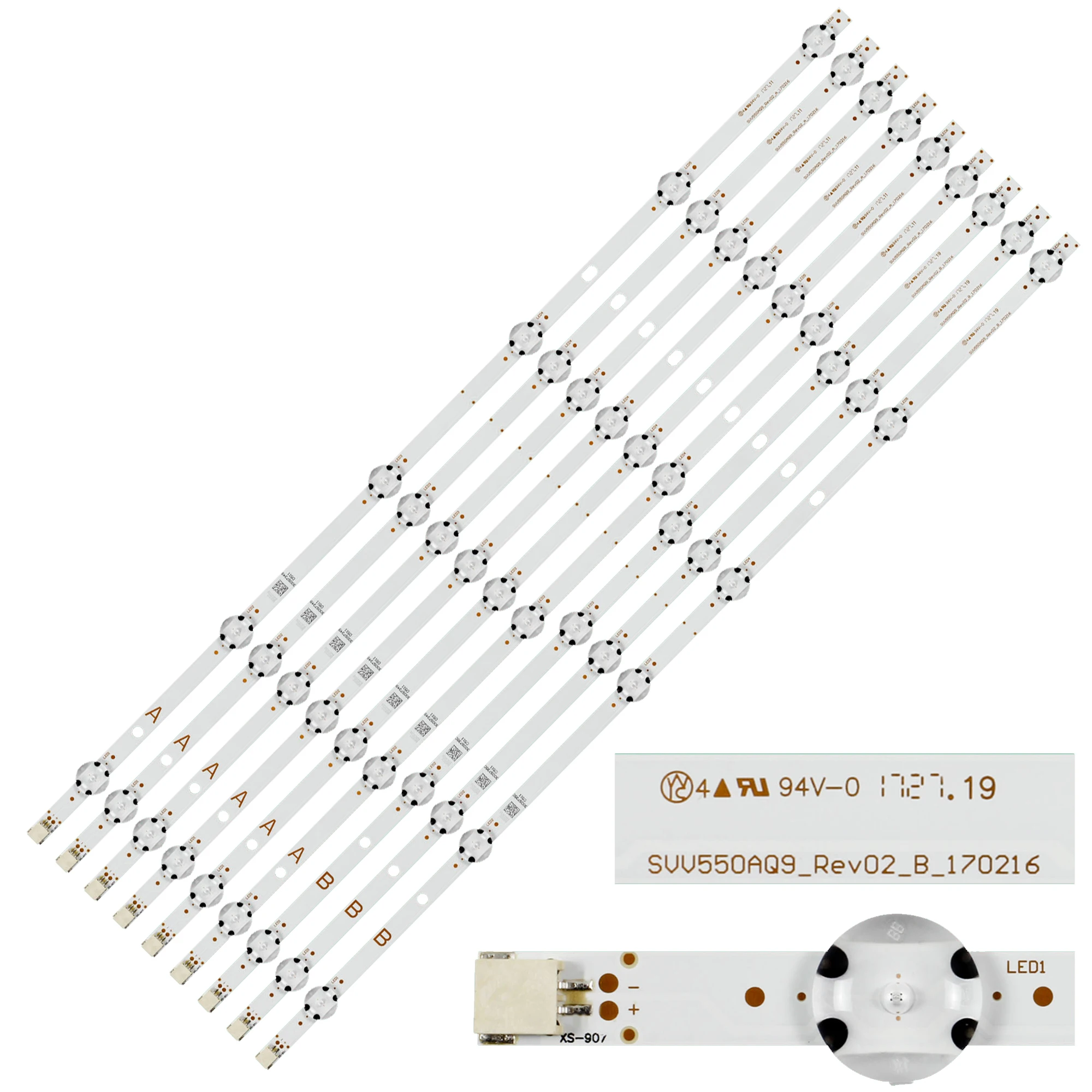 LED Strip For SVV550AQ9 SVV550AW9 55HK25T74U 55UHL960 TX-55FX550B TX-55FX550E 55UD8400 55UD8450 55UD8460 55UD8470 55UD8500