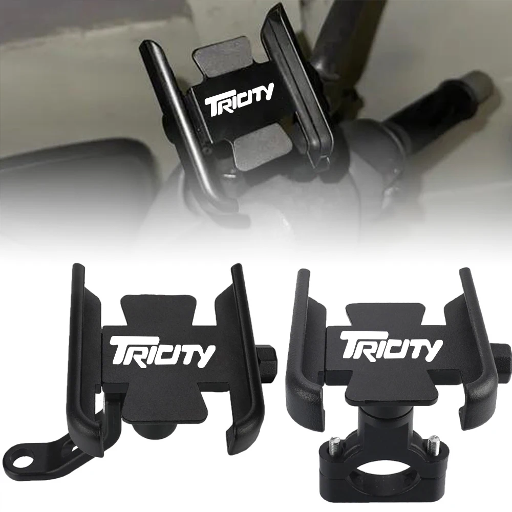 For YAMAHA TRICITY125 TRICITY155 TRICITY 125 155 Motorcycle Mobile Phone Holder Gps Navigator Rearview Mirror Handlebar Bracket