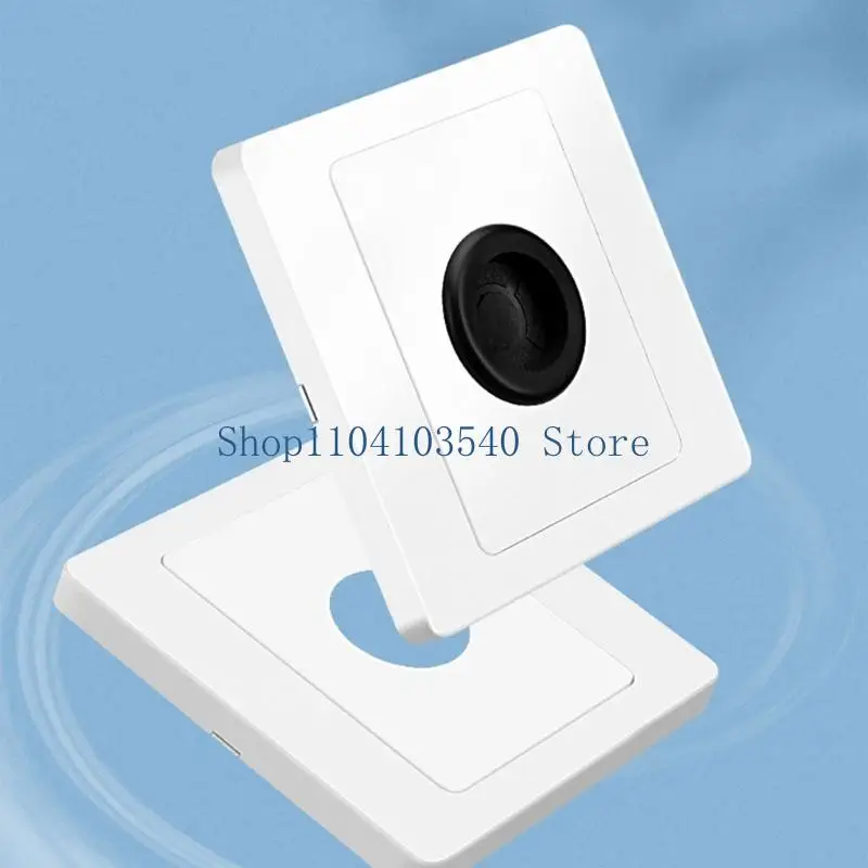 02DC Kabelmanagement-Abdeckplatte Stilvolle Gummidraht-Abdeckplatte für 86-Typ-Buchse