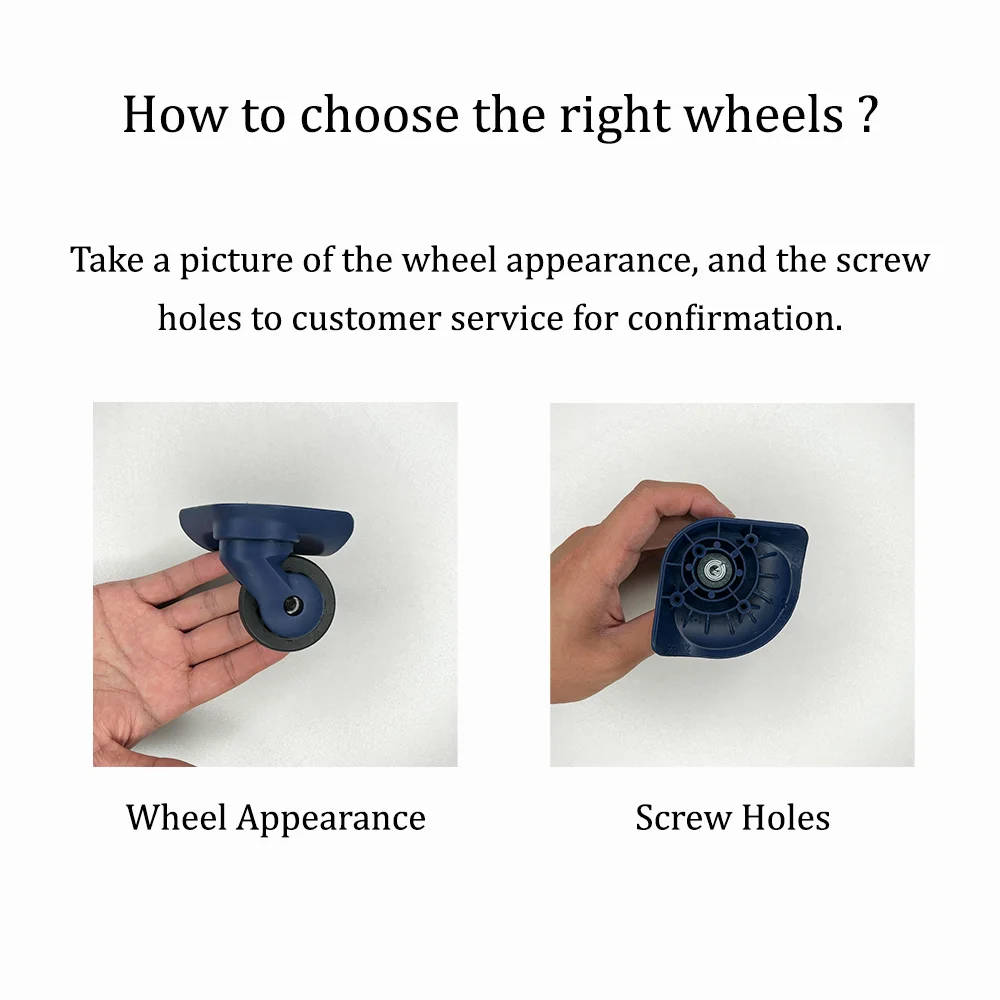 Imagem -04 - Roda de Bagagem de Nylon para Samsung Jd1298 Trolley Case Polia Deslizante Rodízios Universal Wheel Repair Silencioso Resistente ao Desgaste