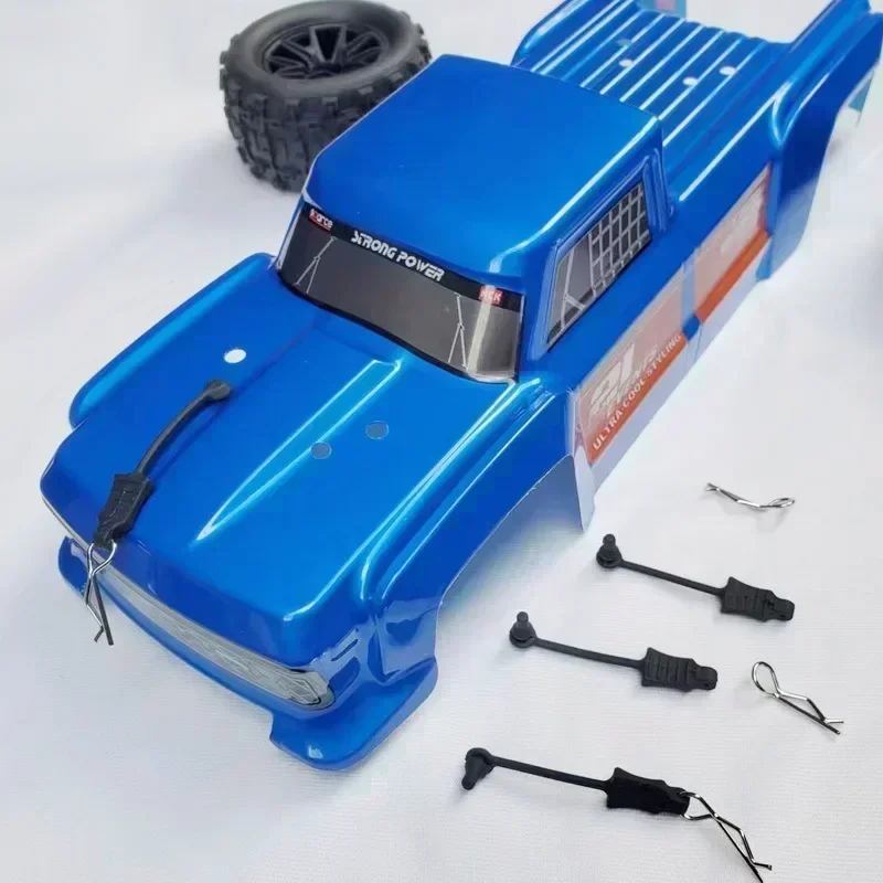 1/12 Monster Truck Modified Body Shell Wheels Upgrade Parts Kit for Wltoys 124016 124017 124018 124019 RC Buggy Car Hobby view 5