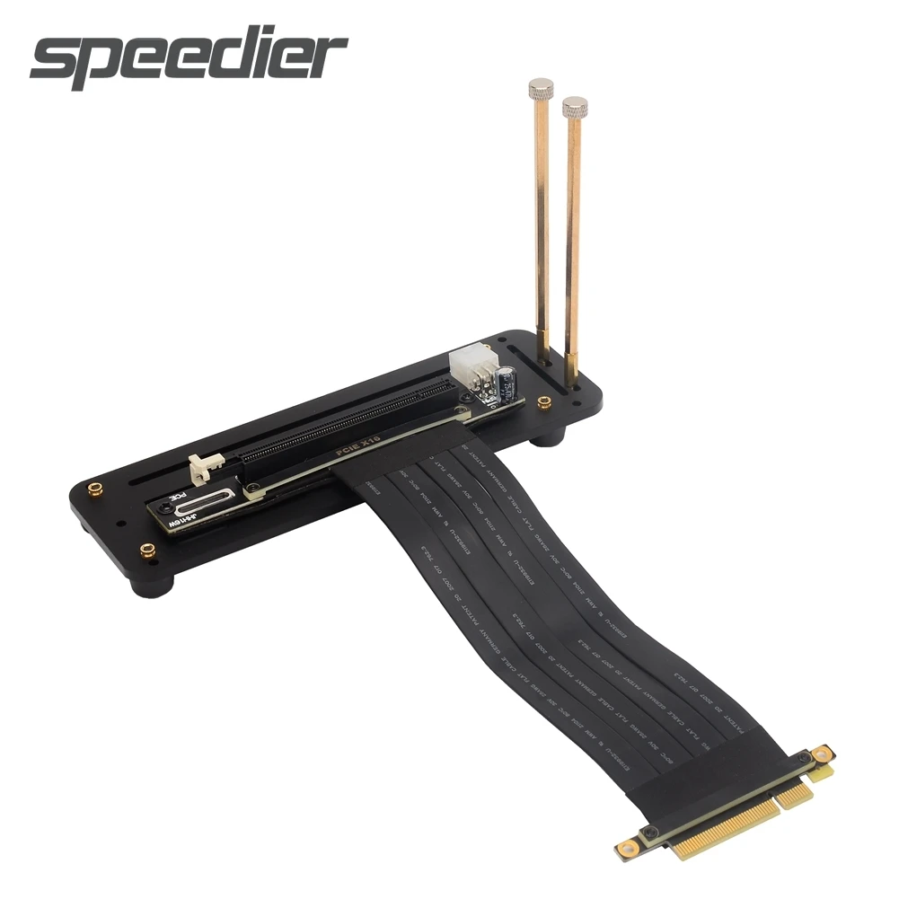 

PCI E 3.0 Riser 8X to 16X Graphics Card Vertical Kickstand/Base ATX Chassis Flexible Extension Cable for GPU RTX 3060 ETH Mining