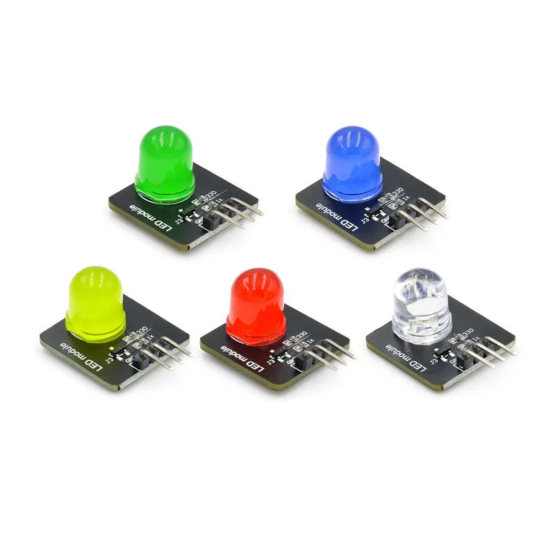 

2-200Pcs 10mm Light-emitting Module LED Light Sensor LED Indicator Light Red Yellow Blue Green White Electronic Building Blocks