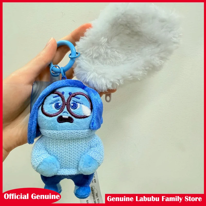 Porte-clés pendentif en peluche, série Disney Pixar Inside Out Crying Sadness, sac à dos Kawaii, poupée, cadeau de noël, nouvelle collection