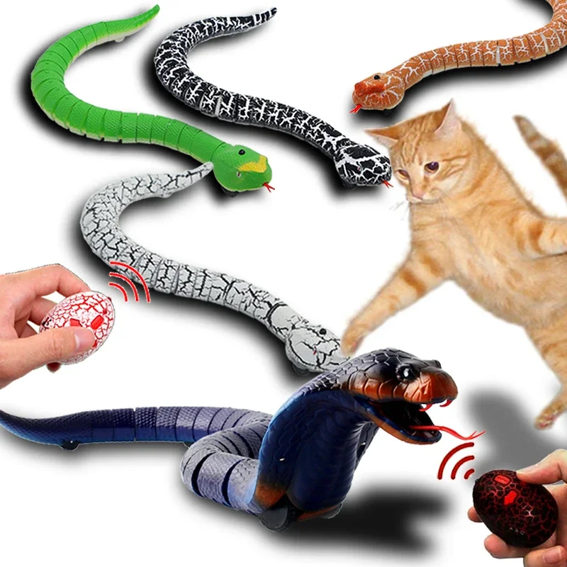 

Novelty Gag Toy Boys Kids Children Practical Jokes Rc Snake Remote Control Animals Robots Pets Electric Cobra Prank Spider Shark