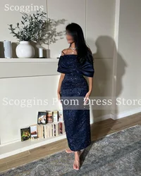 Scoggins Column Beadings Off-The-Shoulder Neckline Floor-Length Dresses For Special Events Evening Dresses Prom Dresses Dress