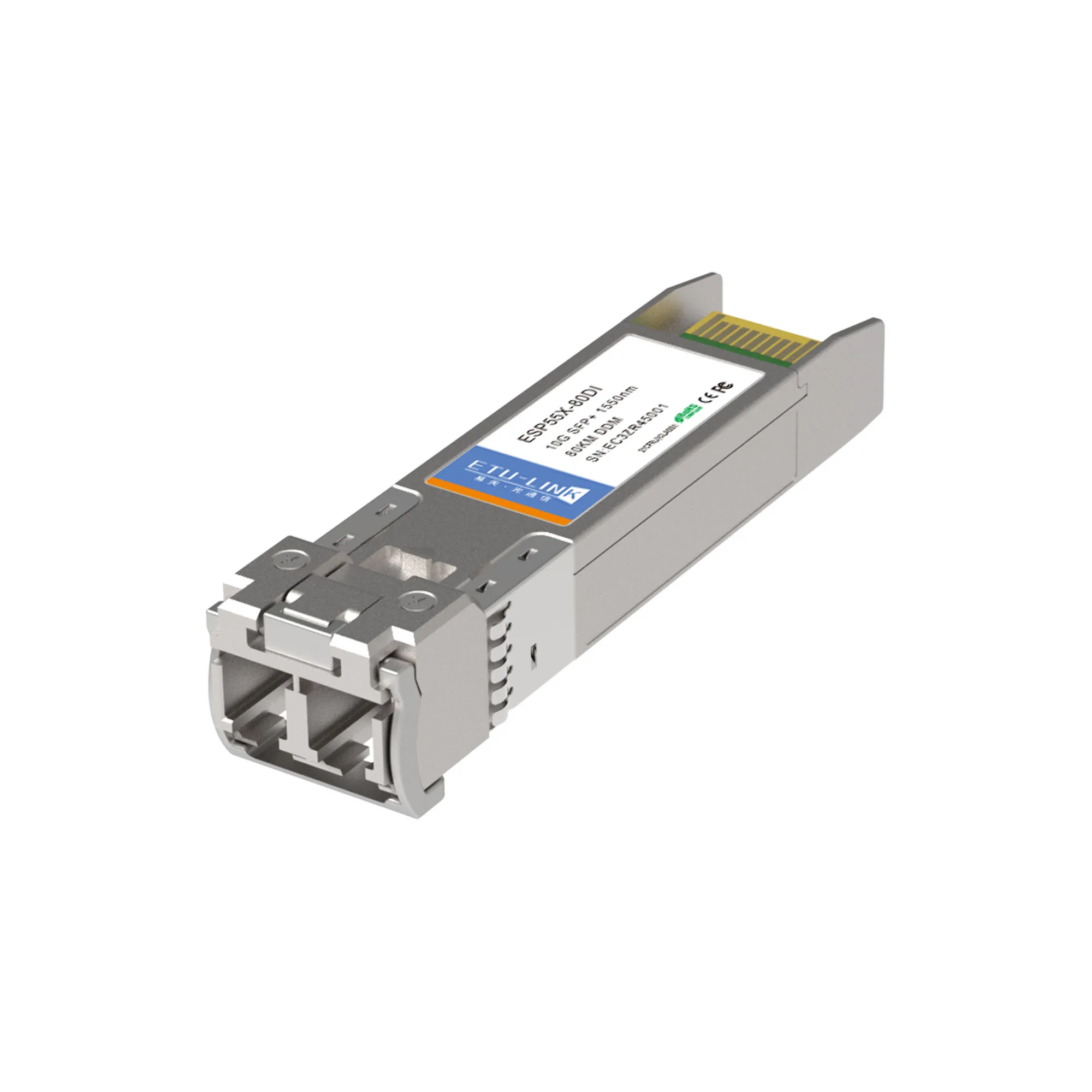hit product10G SFP+ 80KM 1550nm LC Duplex Transceiver Long-Range Network Singlemode Fiber Optical Module