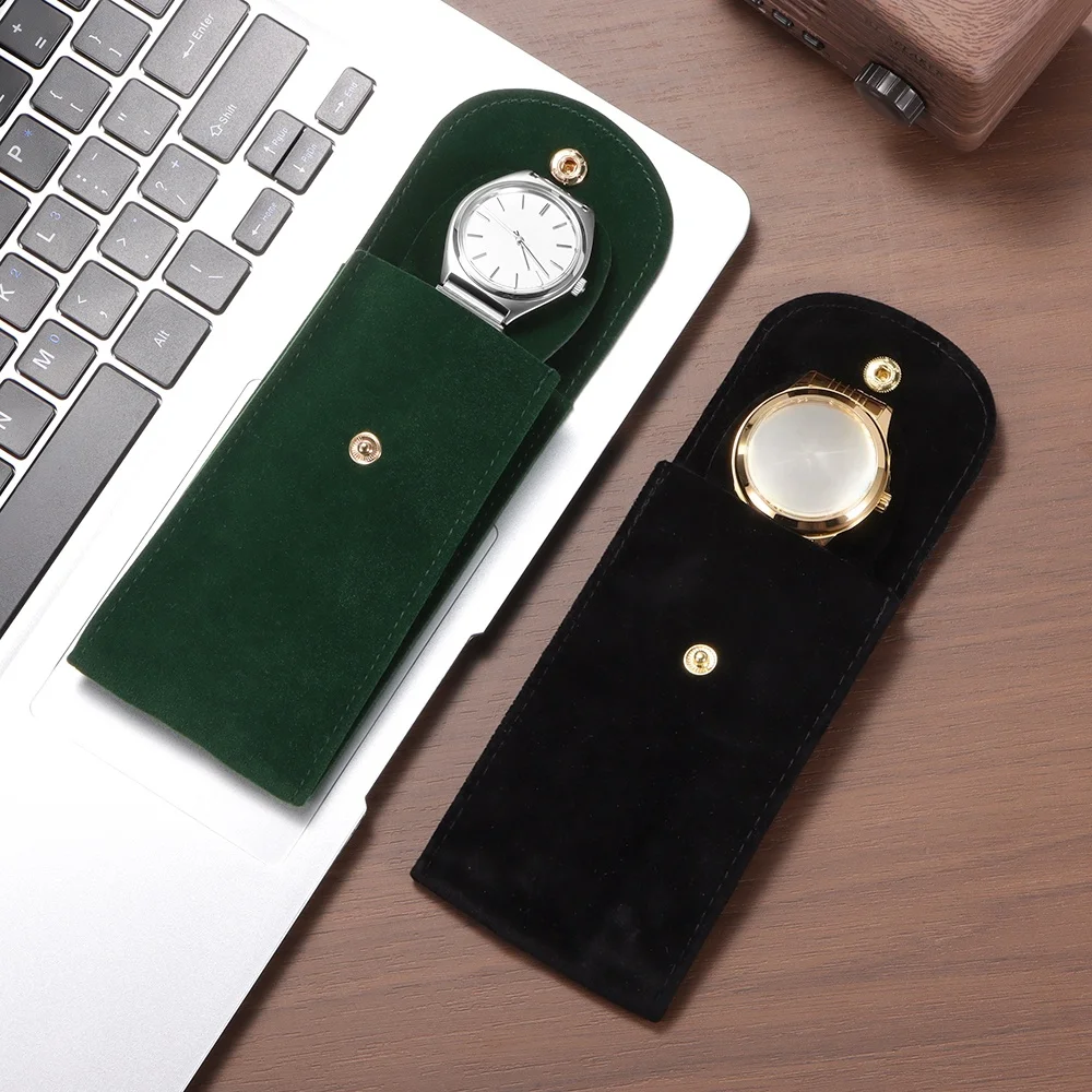 Dust Protect Protection Flannelette Collection Watch Box Case Watch Pocket Storage Bag Portable Watch Packing Pouch Jewelry Box