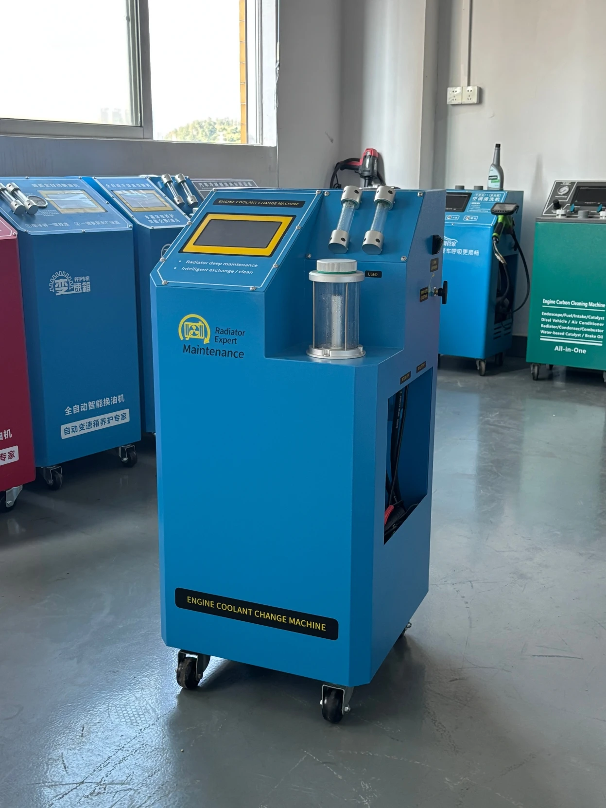5μm Filtration Precision Cooling System Flush Machine Fully Automated 12V DC Automotive Cooling Equipment