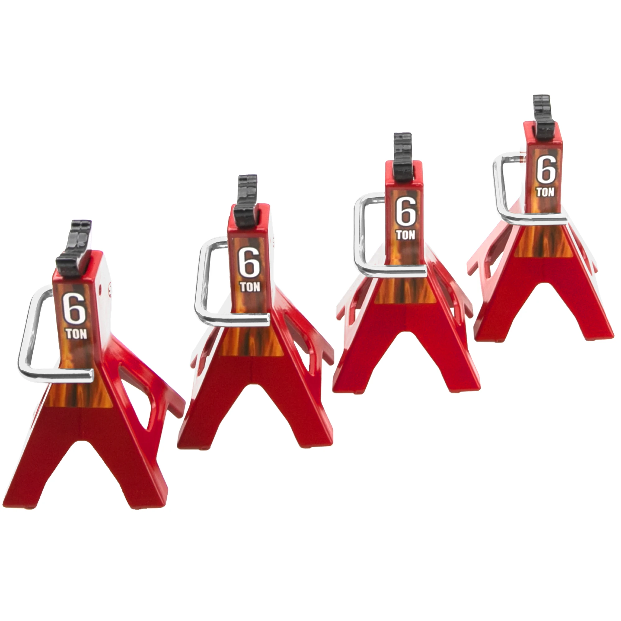 ﻿ 4 Stuks 1/10 RC Schaal Speelgoed Decoratie Metalen RC Jack Speelgoed Stands Simulatie voor Traxxas TRX4 Axiale RC4WD RC Klimmen Crawler auto