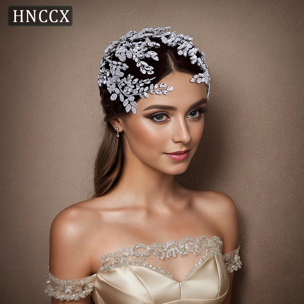 HNCCX Handmade Bridal Crown Shiny Rhinestone Hair Comb Wedding Headband Bride Hair Accessories Headwear Banquet Ornaments CP449