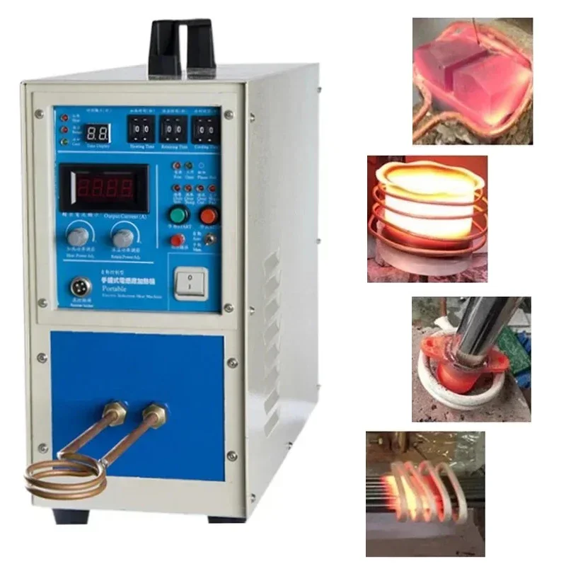 High Frequency Induction Heating Machine Welding Machine Metal Quenching Coil 15KW Small Frequency Smelting Furnace （180V-250V）