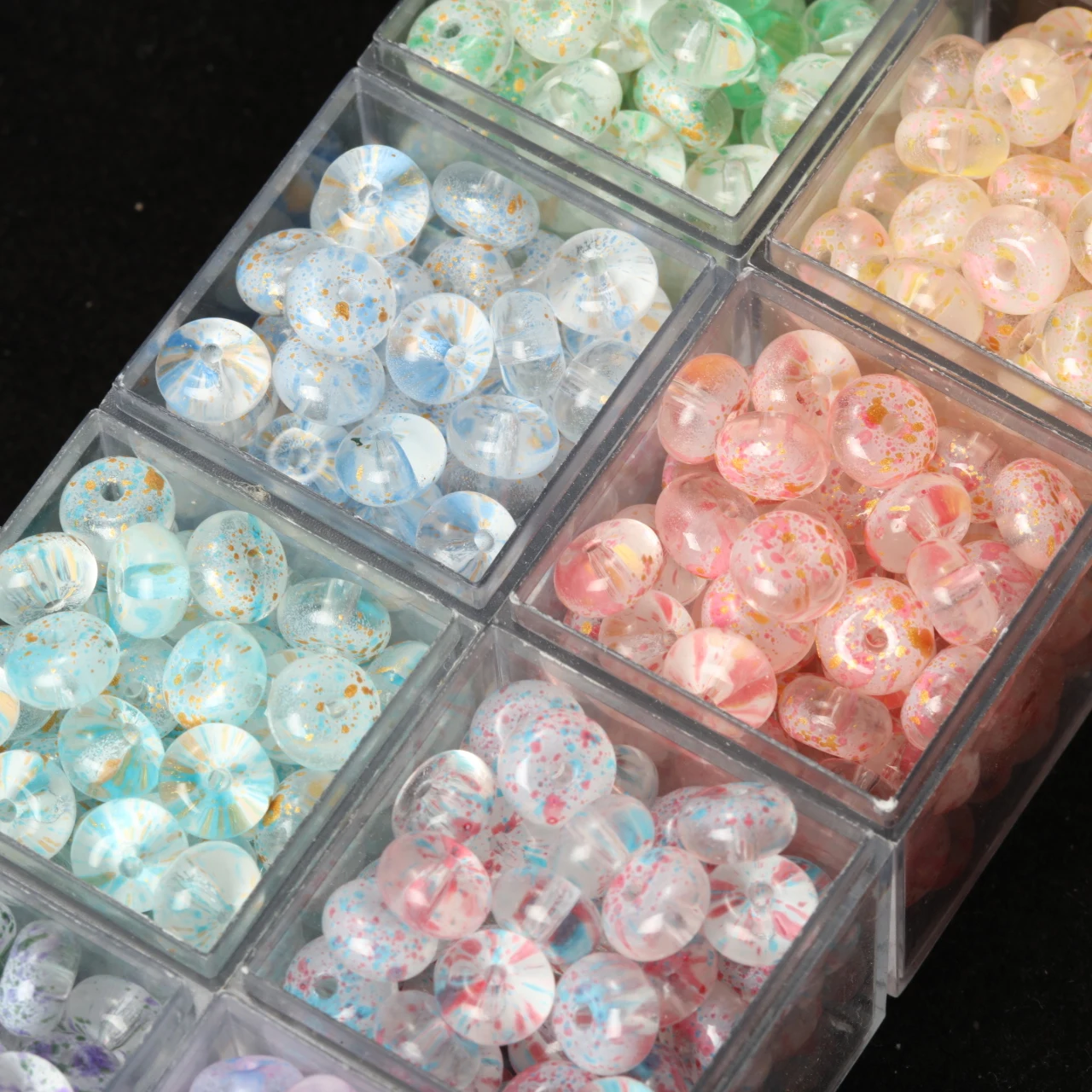 Translucent 5x8mm Dyed Crystal Abacus Beads Glass Spacer Loose Beads For Jewelry Making Bracelet DIY Earrings Accessories