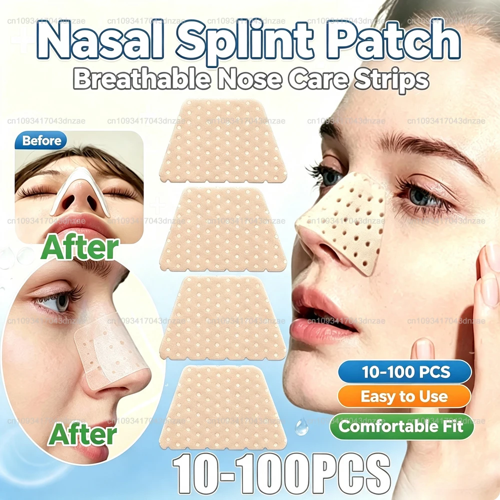 Wholesale 10-100pcs Low Temperature Thermoplastic Nose Splint Support Nose Job Rhinoplasty Splint After Surgery Nose Care