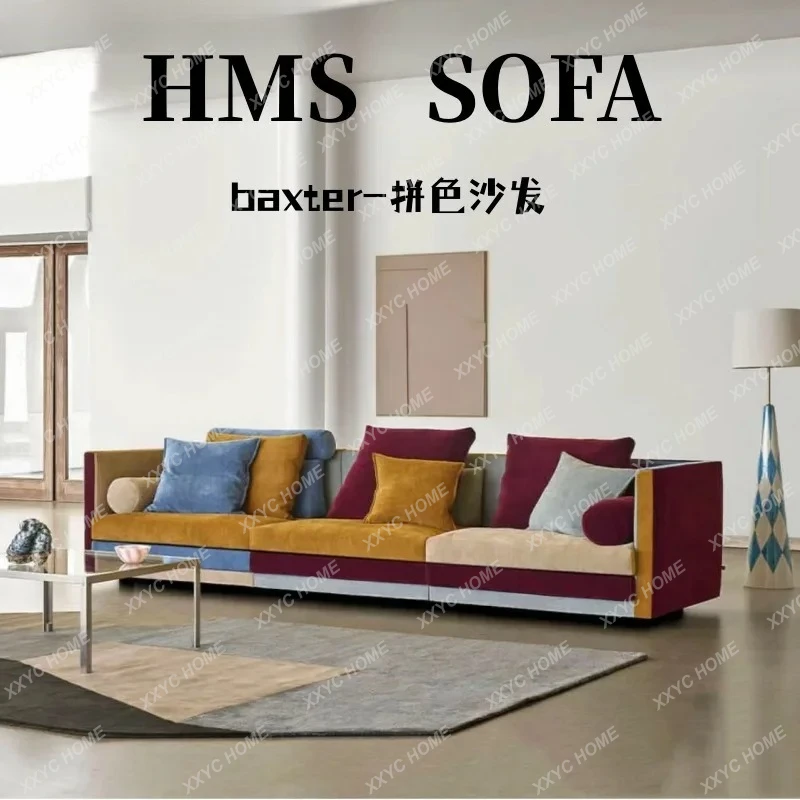 LXinspired design color matching combination fabric multi-color Danish module sofa