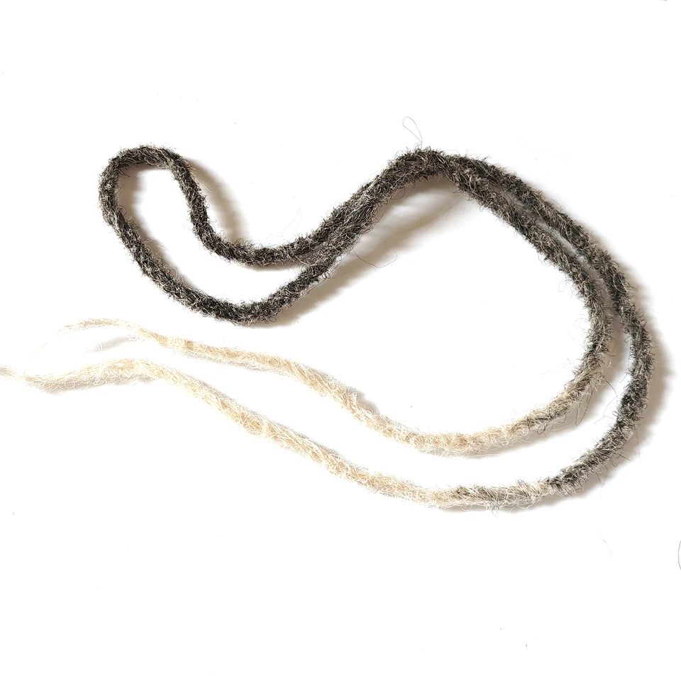 Cabello para crochet con rastas dobles africanas, extensión para trenzas, sintético negro para mujer 4
